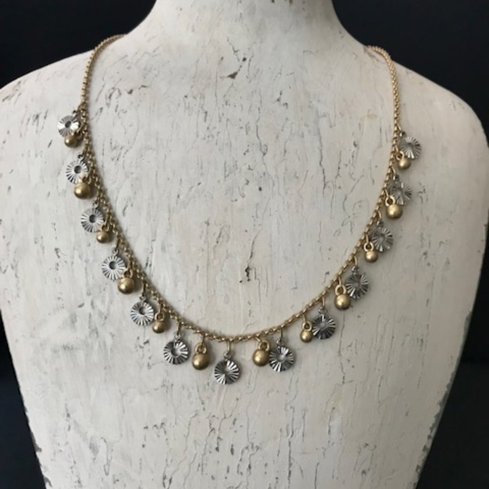 Lia Sophia - Silver & Gold Necklace